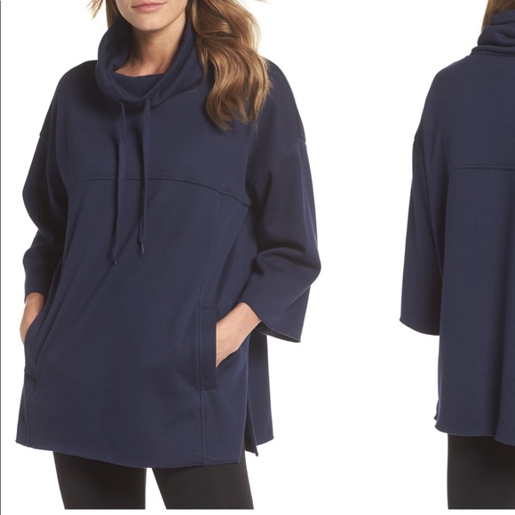 UGG Tops - NEW • Ugg • Astrid Poncho Sweatshirt Navy Blue